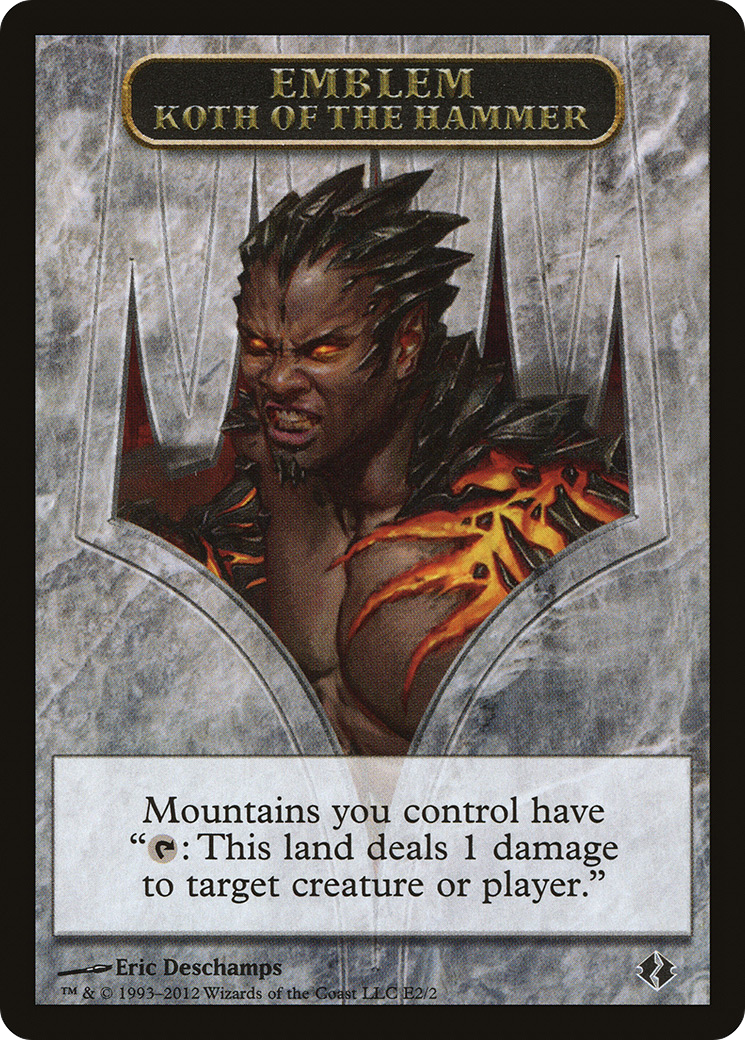 Koth of the Hammer Emblem (DDI-002) - Duel Decks: Venser vs. Koth Tokens