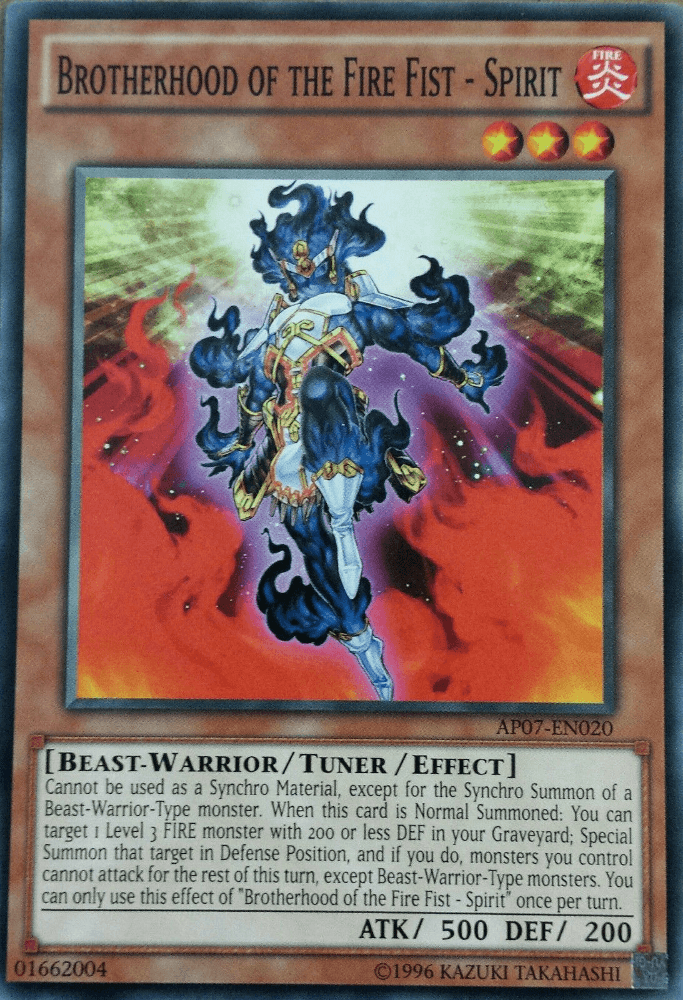 Brotherhood of the Fire Fist - Spirit [AP07-EN020] Common - Josh's Cards