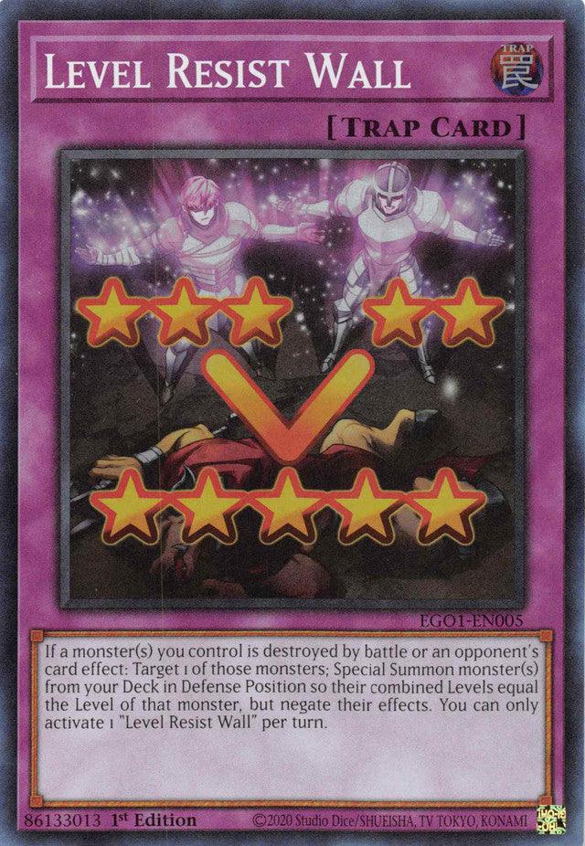 Level Resist Wall [EGO1-EN005] Super Rare - Josh's Cards