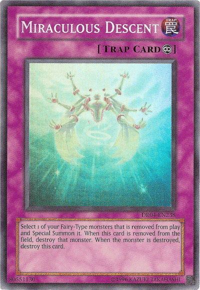 Miraculous Descent [DR04-EN238] Super Rare - Josh's Cards