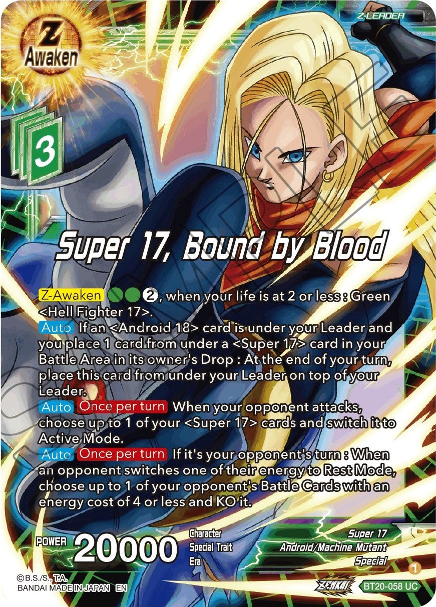 Super 17, Bound by Blood (BT20-058) [Power Absorbed] Parallel Foil
