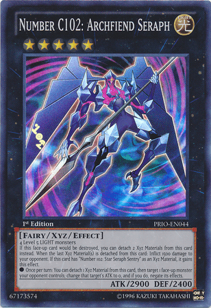 Number C102: Archfiend Seraph [PRIO-EN044] Super Rare - Josh's Cards