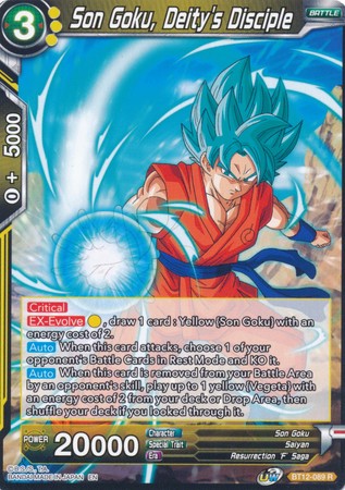 Son Goku, Deity's Disciple (BT12-089) [Vicious Rejuvenation] Parallel Foil