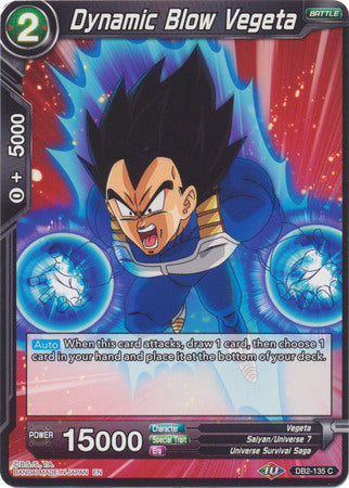 Dynamic Blow Vegeta (DB2-135) [Divine Multiverse] Parallel Foil