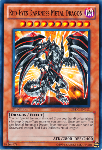 Red-Eyes Darkness Metal Dragon [SDDC-EN013] Common - Josh's Cards