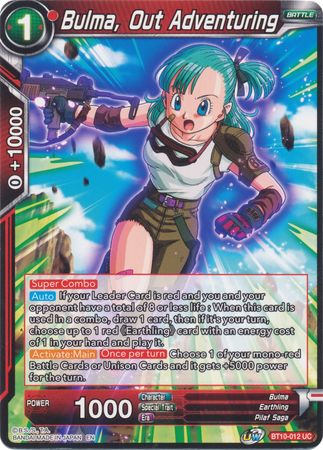 Bulma, Out Adventuring (BT10-012) [Rise of the Unison Warrior] Parallel Foil