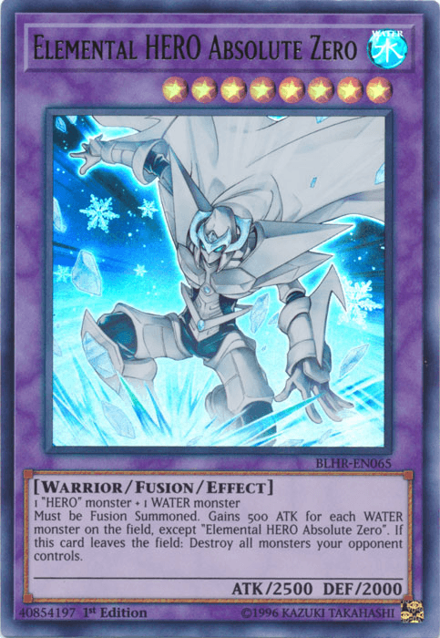 Elemental Hero Absolute Zero [BLHR-EN065] Ultra Rare - Josh's Cards
