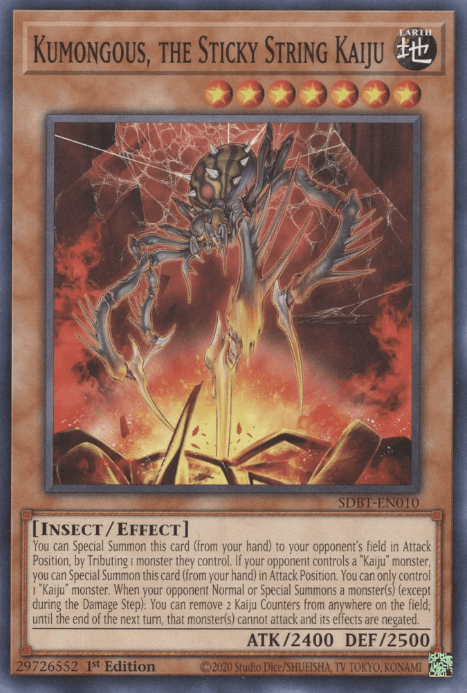 Kumongous, the Sticky String Kaiju [SDBT-EN010] Common - Josh's Cards