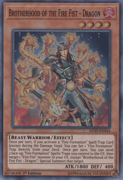 Brotherhood of the Fire Fist - Dragon [MYFI-EN044] Super Rare - Josh's Cards