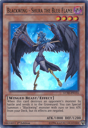 Blackwing - Shura the Blue Flame [LC5D-EN114] Ultra Rare - Josh's Cards
