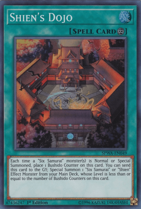 Shien's Dojo [SPWA-EN049] Super Rare - Josh's Cards