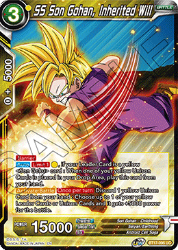 SS Son Gohan, Inherited Will (BT17-096) [Ultimate Squad] Parallel Foil