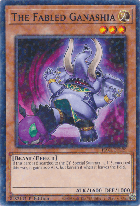 The Fabled Ganashia (Duel Terminal) [HAC1-EN139] Common - Josh's Cards