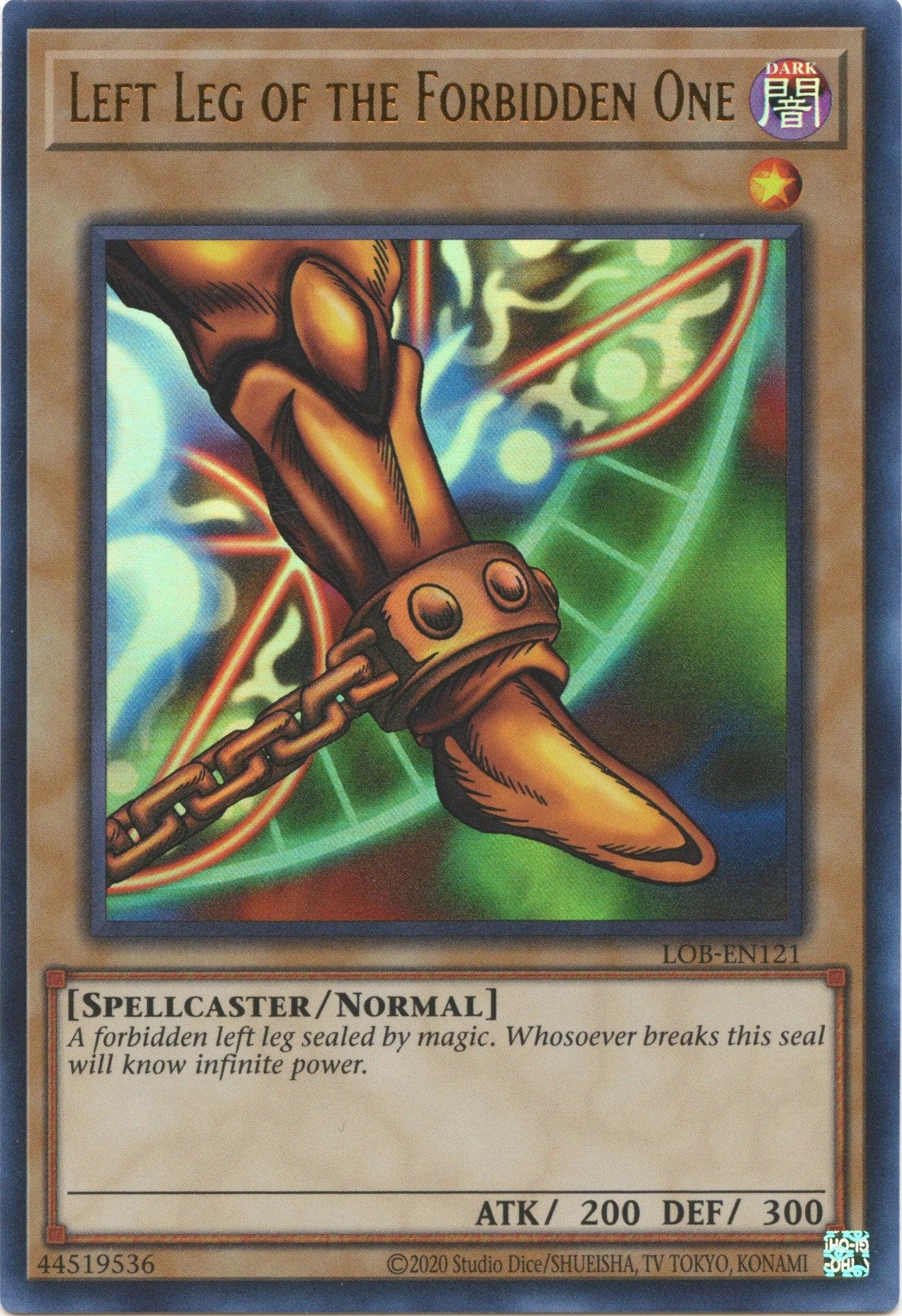 Left Leg of the Forbidden One (25th Anniversary) [LOB-EN121] Ultra Rare - Josh's Cards