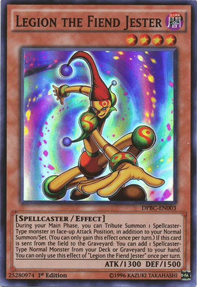 Legion the Fiend Jester [DPBC-EN003] Super Rare - Josh's Cards