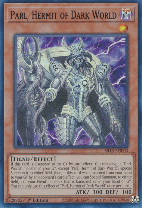 Parl, Hermit of Dark World [SR13-EN003] Super Rare - Josh's Cards