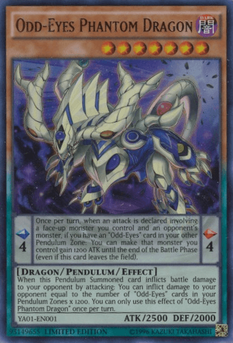 Odd-Eyes Phantom Dragon [YA01-EN001] Ultra Rare - Josh's Cards