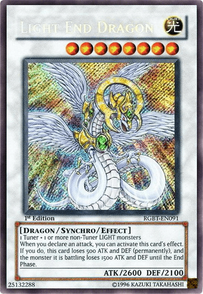 Light End Dragon [RGBT-EN091] Secret Rare - Josh's Cards