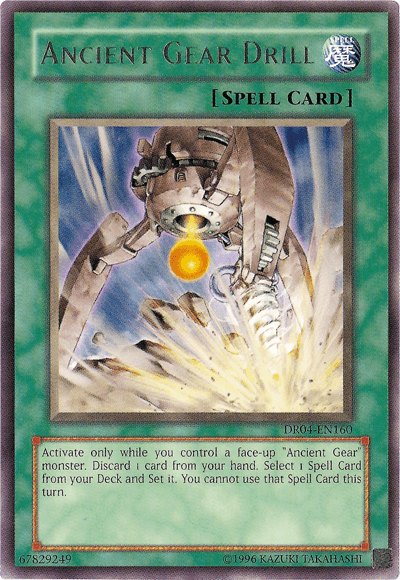 Ancient Gear Drill [DR04-EN160] Rare - Josh's Cards