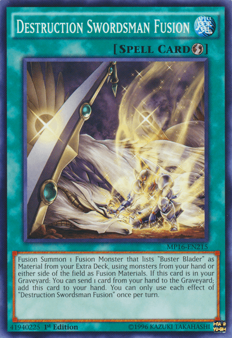 Destruction Swordsman Fusion [MP16-EN215] Common - Josh's Cards