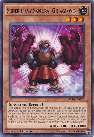 Superheavy Samurai Gigagloves [MP16-EN007] Common - Josh's Cards
