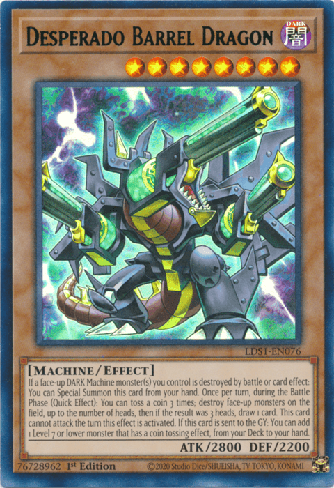 Desperado Barrel Dragon (Green) [LDS1-EN076] Ultra Rare - Josh's Cards