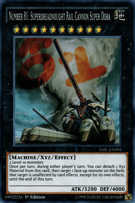 Number 81: Superdreadnought Rail Cannon Super Dora [TDIL-EN091] Super Rare - Josh's Cards