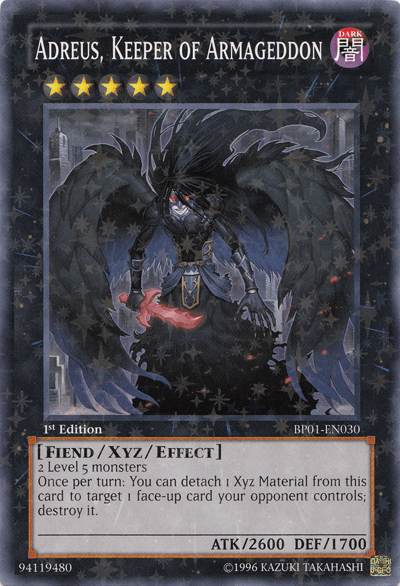 Adreus, Keeper of Armageddon [BP01-EN030] Starfoil Rare - Josh's Cards