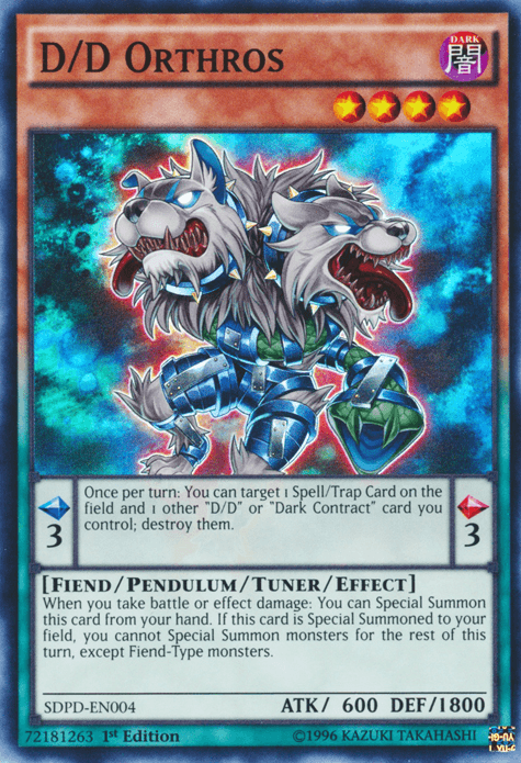 D/D Orthros [SDPD-EN004] Super Rare - Josh's Cards