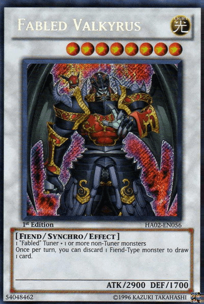 Fabled Valkyrus [HA02-EN056] Secret Rare - Josh's Cards