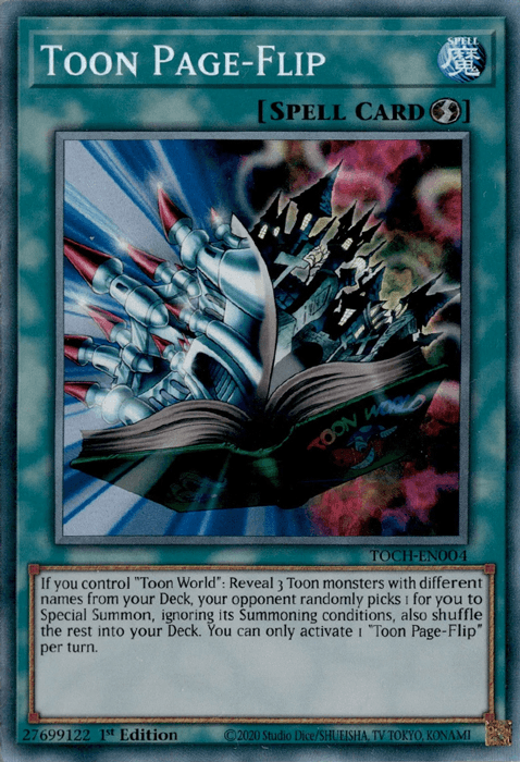 Toon Page-Flip [TOCH-EN004] Collector's Rare - Josh's Cards