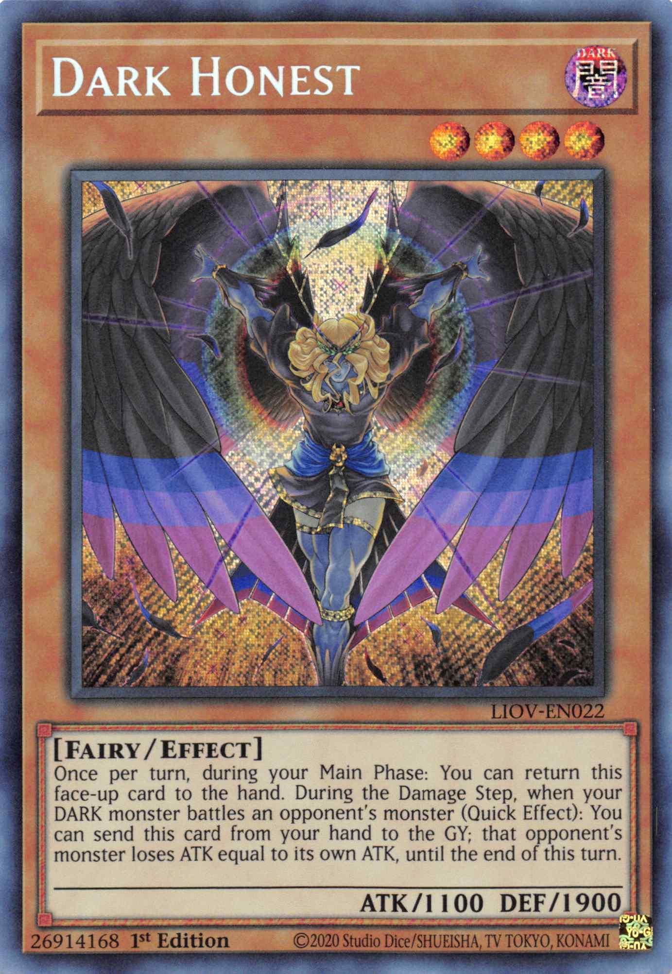 Dark Honest [LIOV-EN022] Secret Rare - Josh's Cards
