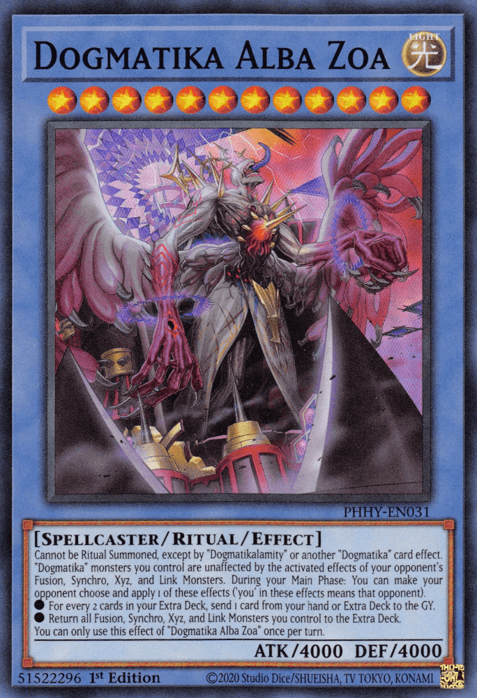 Dogmatika Alba Zoa [PHHY-EN031] Super Rare - Josh's Cards