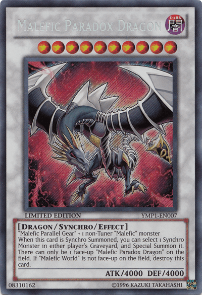 Malefic Paradox Dragon [YMP1-EN007] Secret Rare - Josh's Cards