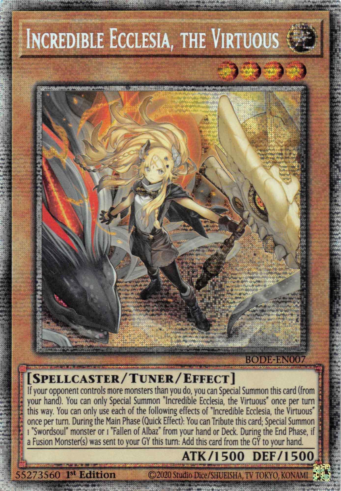 Incredible Ecclesia, the Virtuous [BODE-EN007] Starlight Rare - Josh's Cards