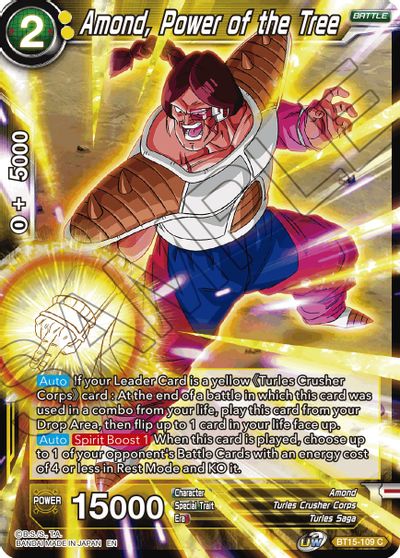 Amond, Power of the Tree (BT15-109) [Saiyan Showdown] Parallel Foil