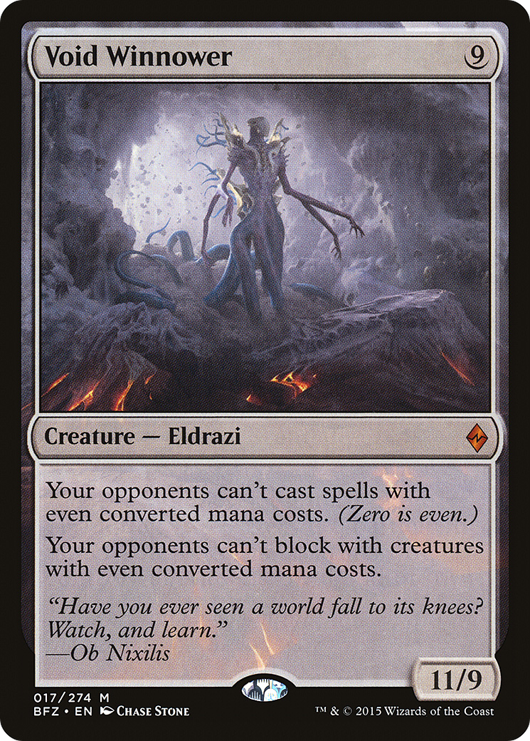Void Winnower (BFZ-017) - Battle for Zendikar Foil