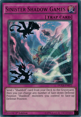 Sinister Shadow Games [DUEA-EN072] Ultra Rare - Josh's Cards