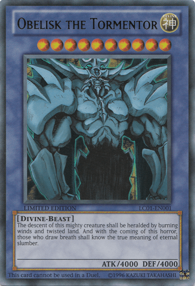 Obelisk the Tormentor [LC01-EN001] Ultra Rare - Josh's Cards