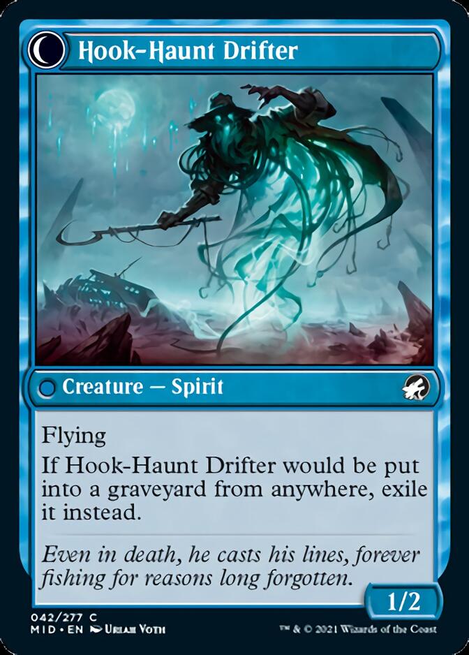 Baithook Angler // Hook-Haunt Drifter (MID-042) - Innistrad: Midnight Hunt: (Double Faced Transform) Foil