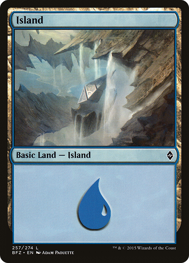 Island (BFZ-257) - Battle for Zendikar