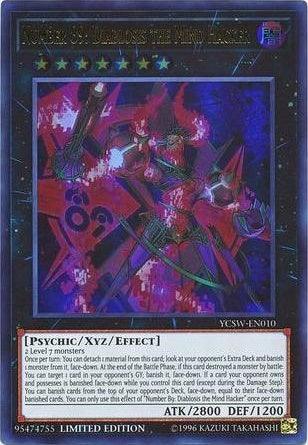 Number 89: Diablosis the Mind Hacker [YCSW-EN010] Ultra Rare - Josh's Cards