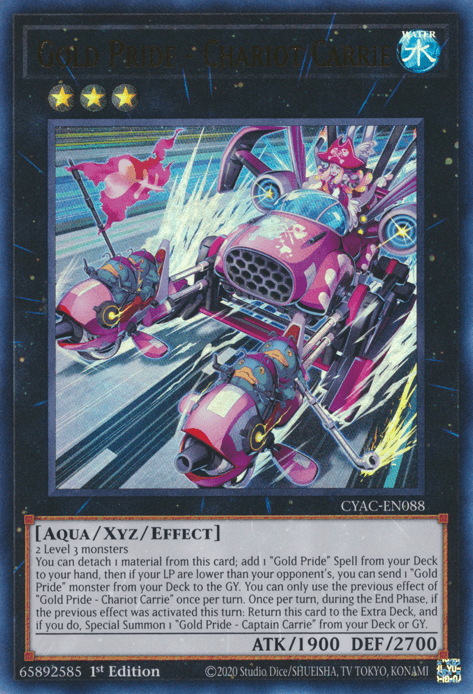 Gold Pride - Chariot Carrie [CYAC-EN088] Ultra Rare - Josh's Cards