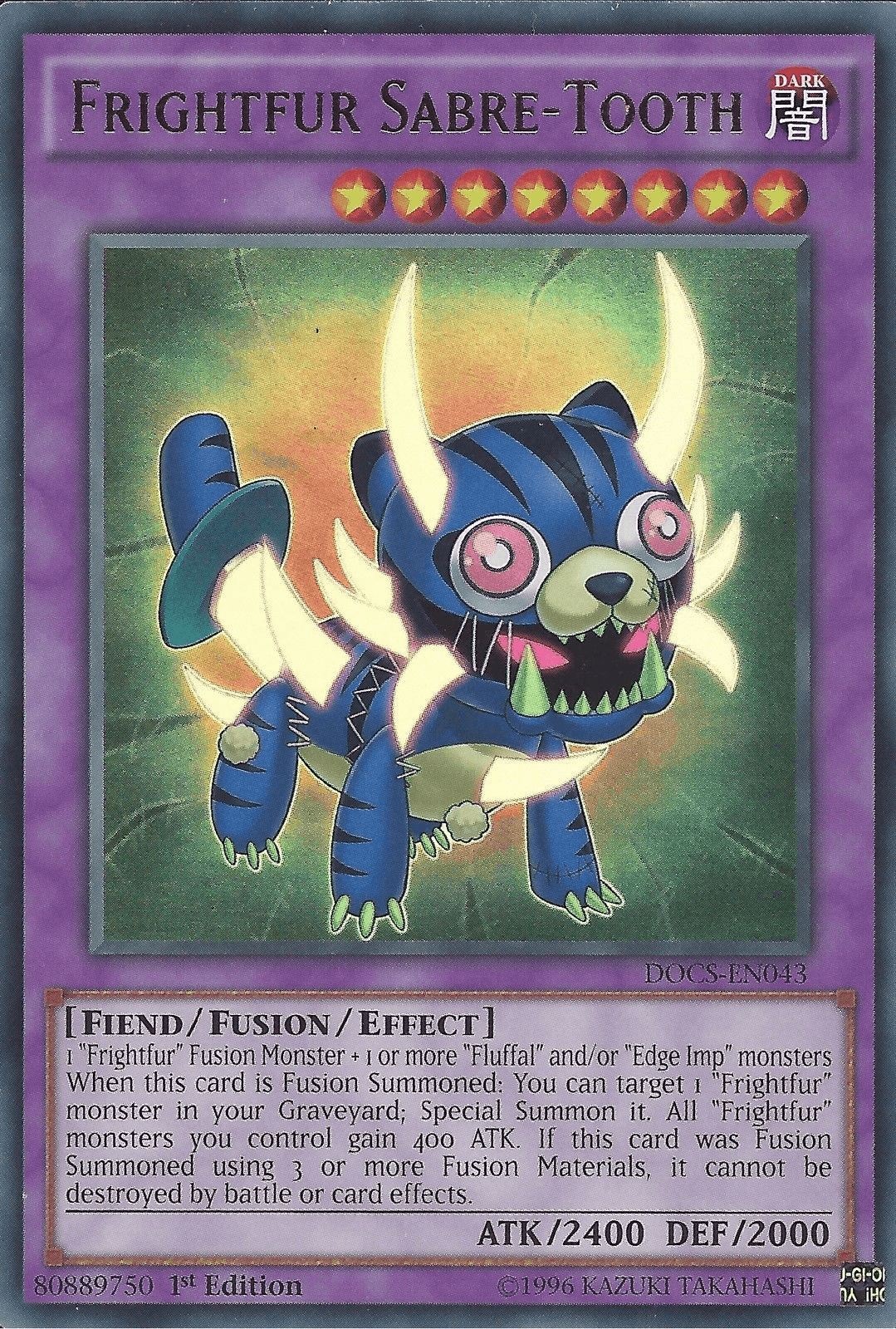 Frightfur Sabre-Tooth [DOCS-EN043] Ultra Rare - Josh's Cards