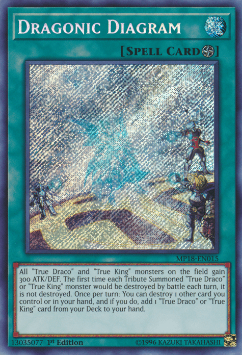 Dragonic Diagram [MP18-EN015] Secret Rare - Josh's Cards