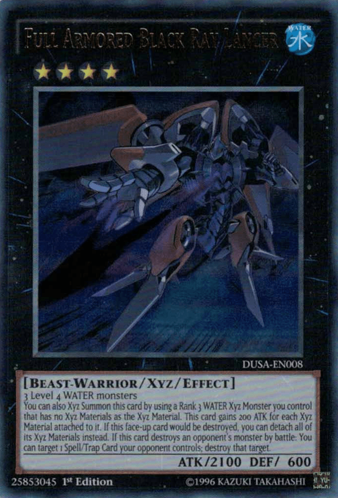 Full Armored Black Ray Lancer [DUSA-EN008] Ultra Rare - Josh's Cards