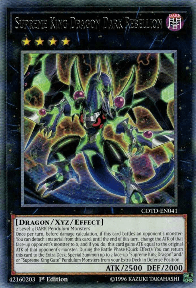 Supreme King Dragon Dark Rebellion [COTD-EN041] Rare - Josh's Cards