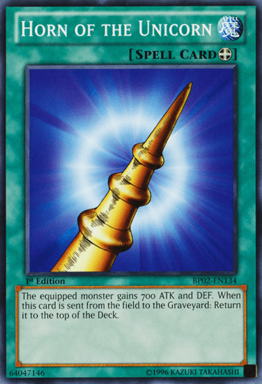 Horn of the Unicorn [BP02-EN134] Mosaic Rare - Josh's Cards