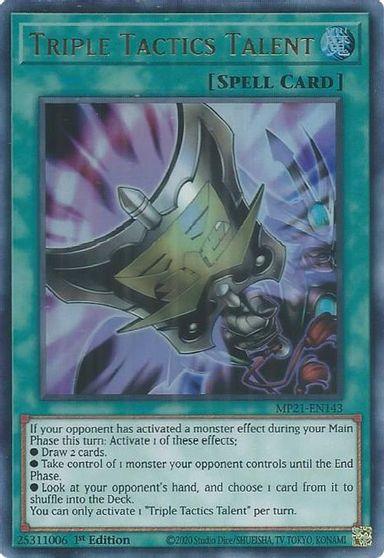 Triple Tactics Talent [MP21-EN143] Ultra Rare - Josh's Cards