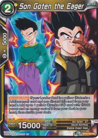Son Goten the Eager (BT10-102) [Rise of the Unison Warrior 2nd Edition] Parallel Foil